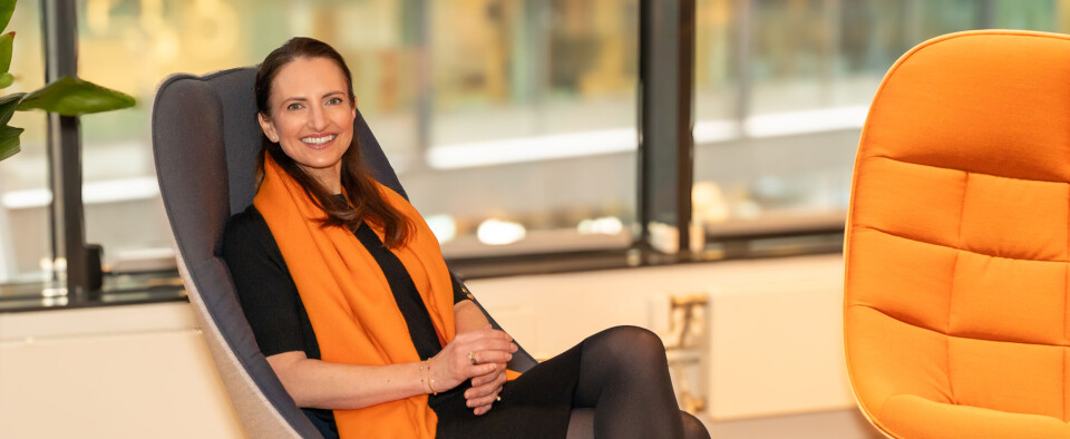 Visma-CEO Merete Hverven smiler akkurat så bredt som man kan forvente etter så gode kvartalstall.