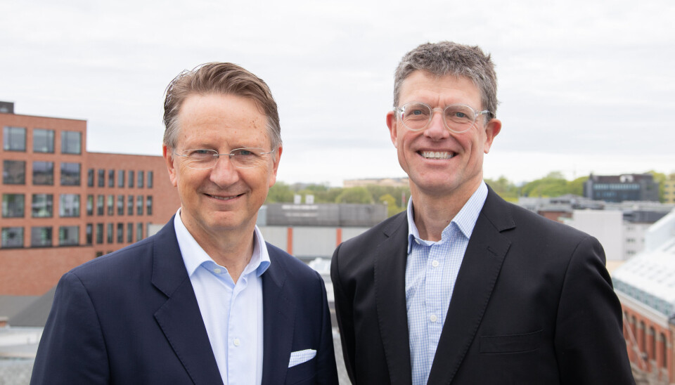 Pål Rokke (t.v.) og Per Bjørkum drar i gang et CFO-nettverk etter modell fra et velprøvd svensk konsept.