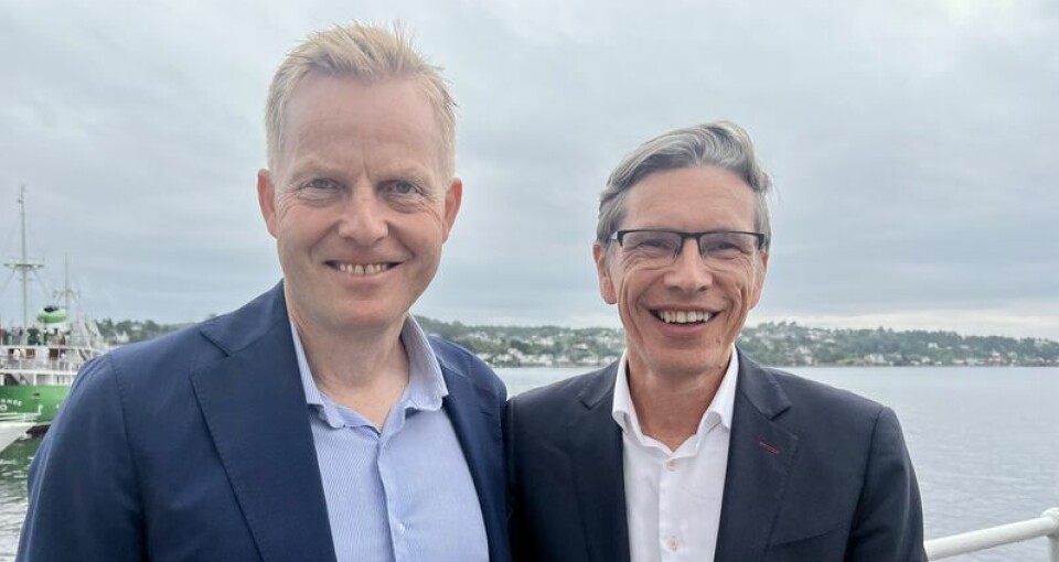 Økokrim-sjef Pål Lønseth (t.v.) henter PwC-partner Gunnar Holm Ringen til å ta det juridiske fagansvaret for undervisningen innen økonomisk kriminalitet ved Politihøgskolen.