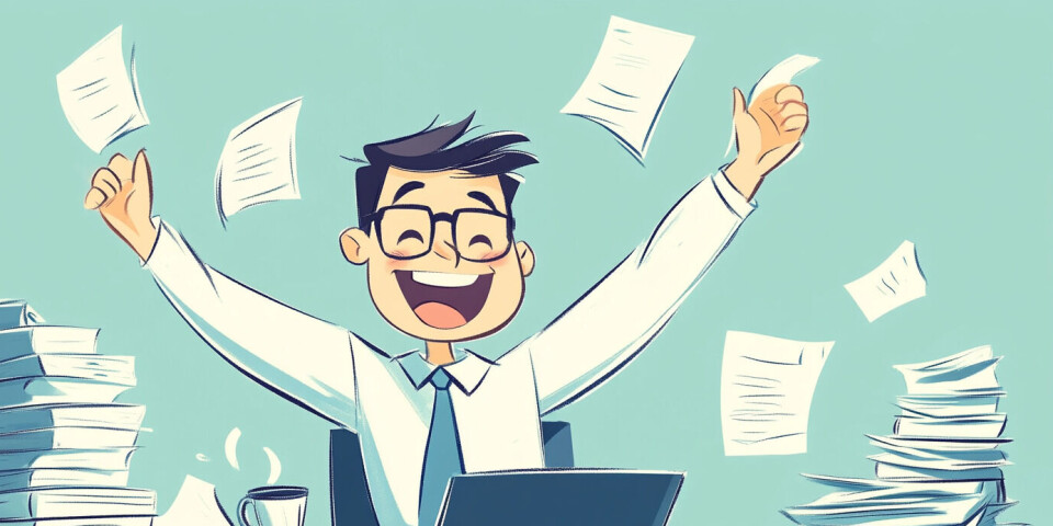 Så glad vil Gry Arvnes (innfelt) at regnskapsførere skal bli i å bedrive kvalitetsstyringsarbeid