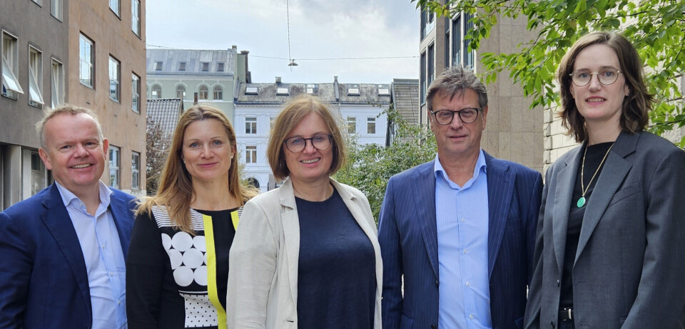 Dette er det nye Regelrådet (fra venstre): Bjørn Sørgård, Christine Lundberg Larsen, Gry Agnete Alsos, Just Hjalmar Johansen, og Malin Arve.