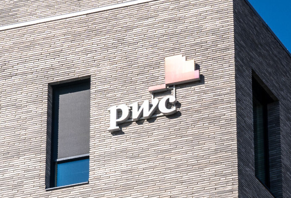 Fasaden til PwCs kontor i Oslo