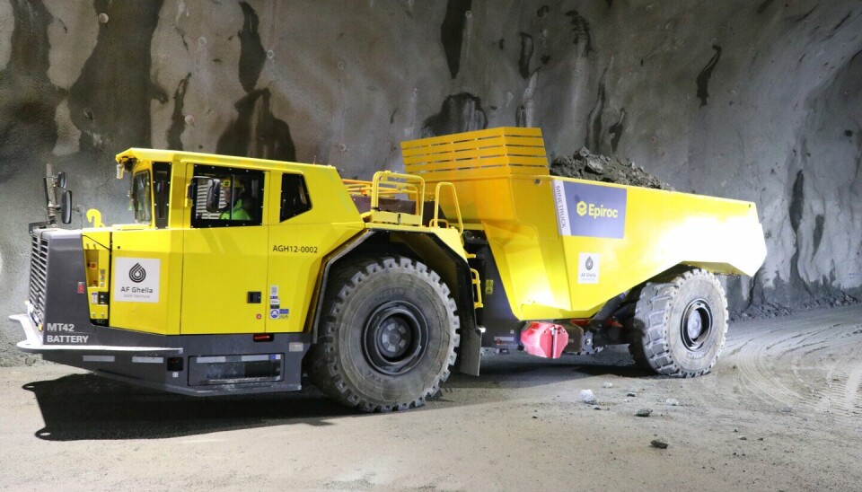 Elektrisk hjullaster i bruk hos AF Gruppen