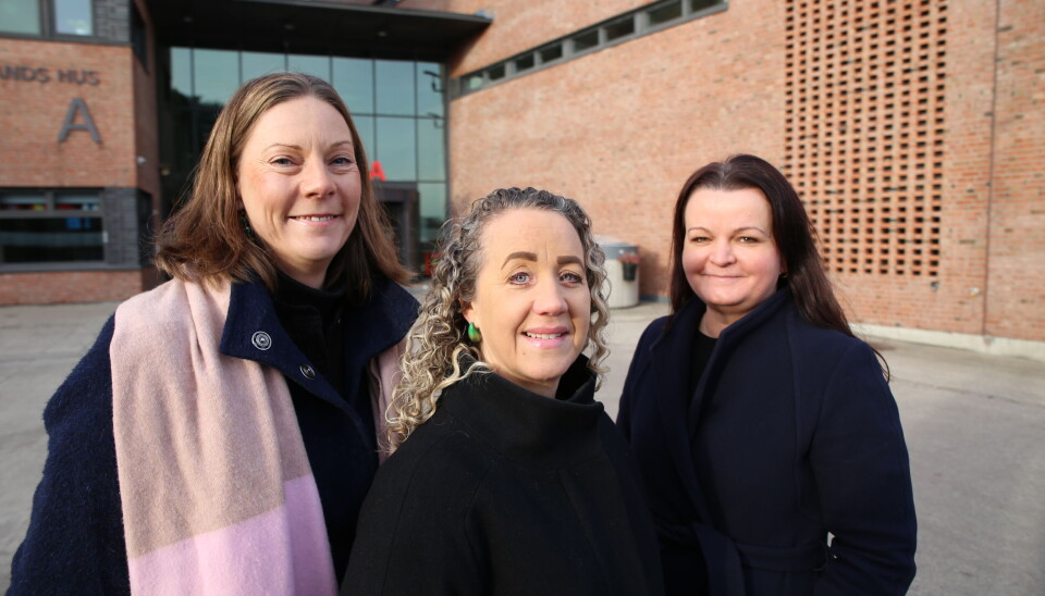 Tre MBA-studenter ville undersøke hvordan diskusjoner om bærekraft påvirkes av at man bruker uttrykk som de fleste kan relatere til sin arbeidshverdag. Fra venstre: Silje Roland Sevenius, Cathrine Sirevåg Andreassen og Birte Nettelhorst Bærheim.