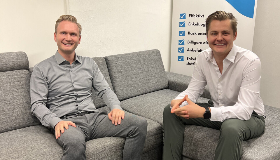 Joachim Øvang (t.v.) og Robin Røed har bygget opp faktura-, lønns- og regnskapssystemet Systima.