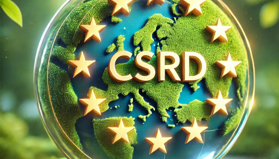 Både CFOer og investorer mangler tillit til bærekraftsrapporteringen, som de anser som umoden sammenlignet med finansiell rapportering. Illustrasjon om CSRD