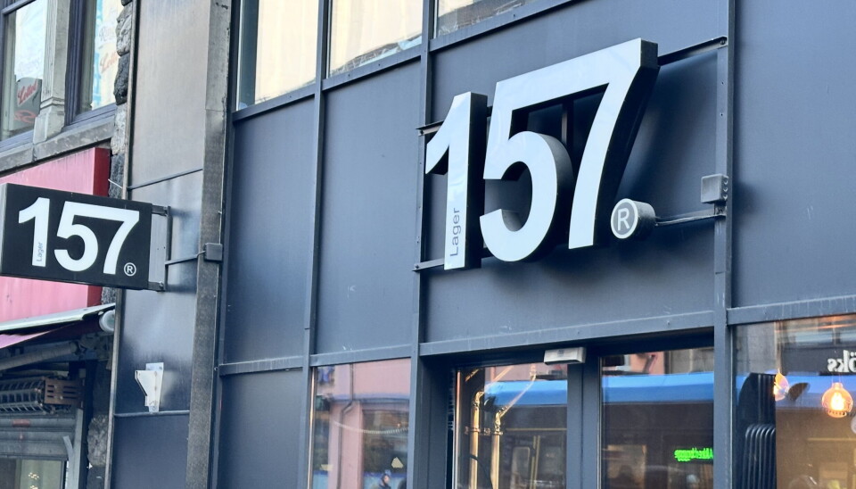 Bilde av fasaden til Lager 157-butikken i Storgata.