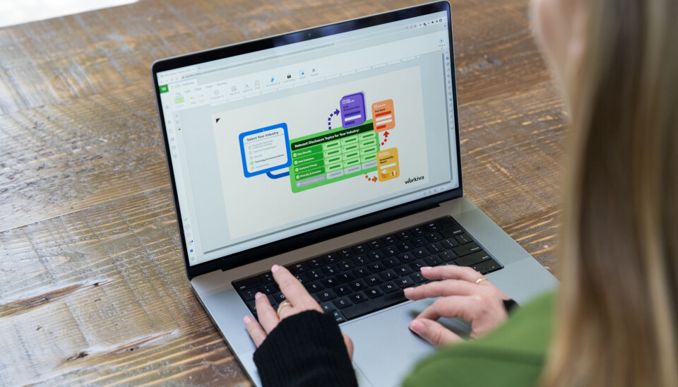 Workiva er en plattform hvor du samler og presenterer alle typer rapporteringsdata på ett sted. Workiva skjerm