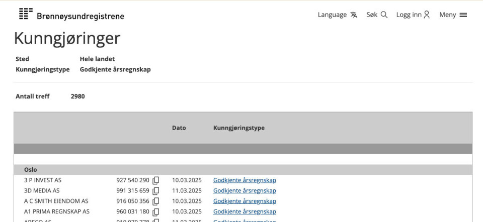 Hvis du gjorde feil ved første innsending av årsregnskapet, må du legge ved en forklaring på hvorfor du sender inn på nytt, og hva som var feil.