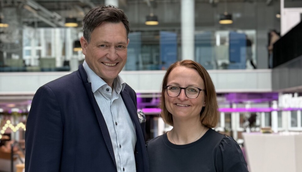 Kristine Hesjedal Twomey blir finansdirektør i nystartede Heder Bank. Her sammen med bankens adm. direktør Bent Gjendem.