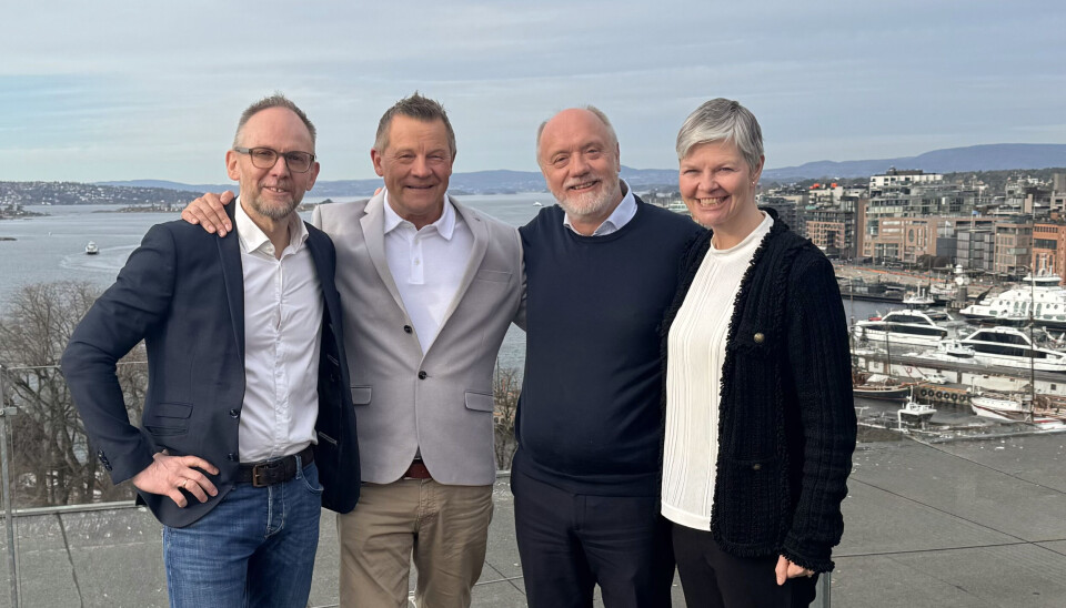Fra venstre: Lars Pedersen og Petter Engelstad i Specifique Norge AS, sammen med Stein-Ragnar Noreng og Hildegunn Naas-Bibow i TheVIT.