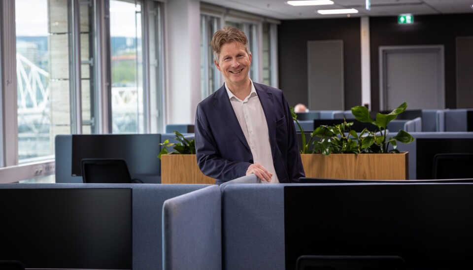 Rune Skjelvan i KPMGs nye lokaler i Bjørvika