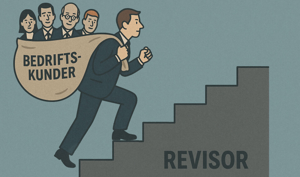 Det er ikke bare-bare for en revisor å ta kundene med seg ved en fisjon, slår Finanstilsynet fast overfor Revisorforeningen.