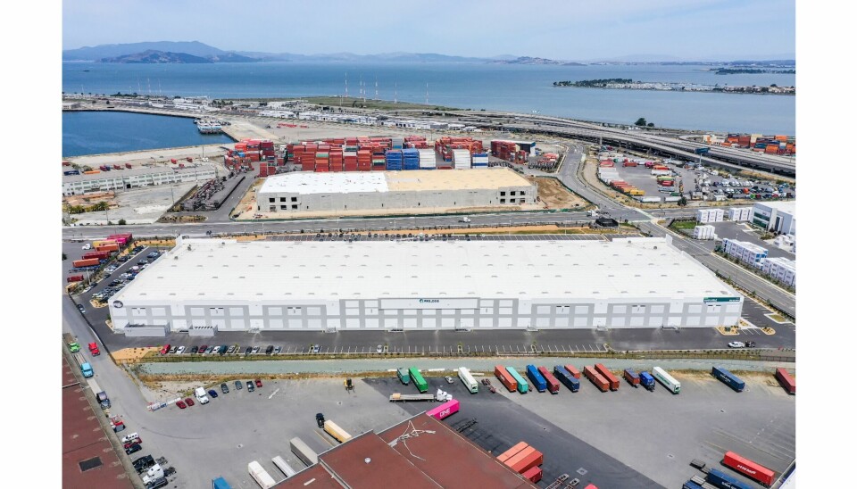 Prologis har store eiendommer flere steder i USA, blant annet dette havnelageret i Oakland i California.