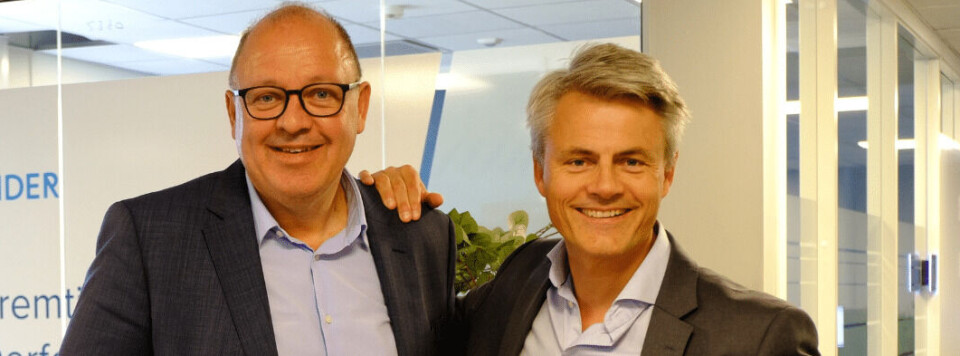 Aider-sjef Andreas Vik (t.h.) kommer nok til å ha god bruk for sin nye kollega Claus Bonde Hansens årelange erfaring med det danske marked for regnskaps- og revisjonstjenester.