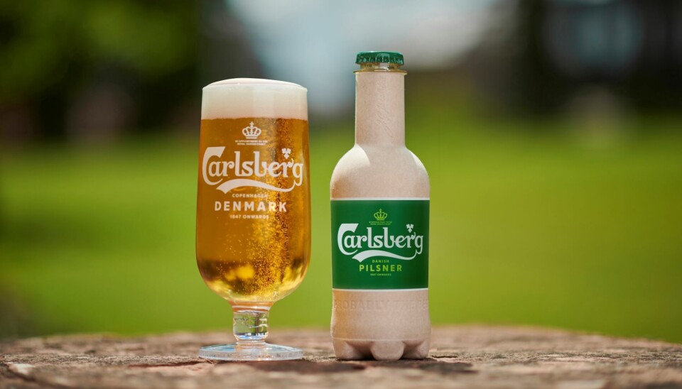 Carlsberg-øl i fiberflaske. Når får vi se dem i norske butikker?