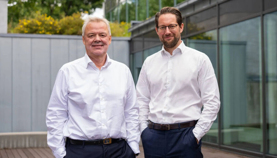 Konsernsjef Odd Arild Grefstad (t.v.) får ny CFO i Kjetil Krøkje fra 17. september.