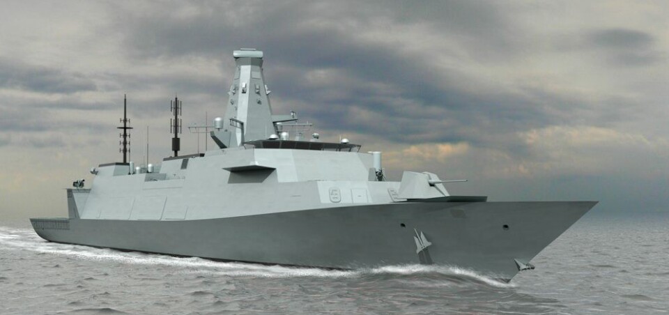 Den nye typen fregatter, type T26 Global Combat Ship, som Norge skal kjøpe fem stykker av fra BAE Systems.