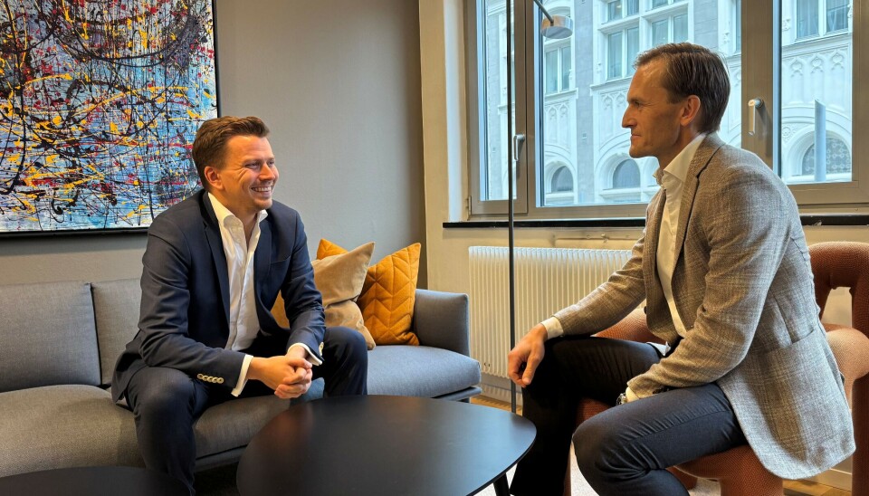 Tobias Fyen (t.v.) er ny CFO i Credo Partners, og ønskes velkommen av selskapets Managing Partner, Gudmund Killi.