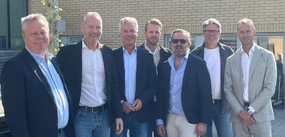 Cedra kjøper M3 Göteborg, og fra venstre møtes: Joacim Gustavsson, Mikael Thorsson, Ulf Johansson, Andreas Ryberg, Emil Pettersson, Anders Gustavsson og Victor Lindelöf.