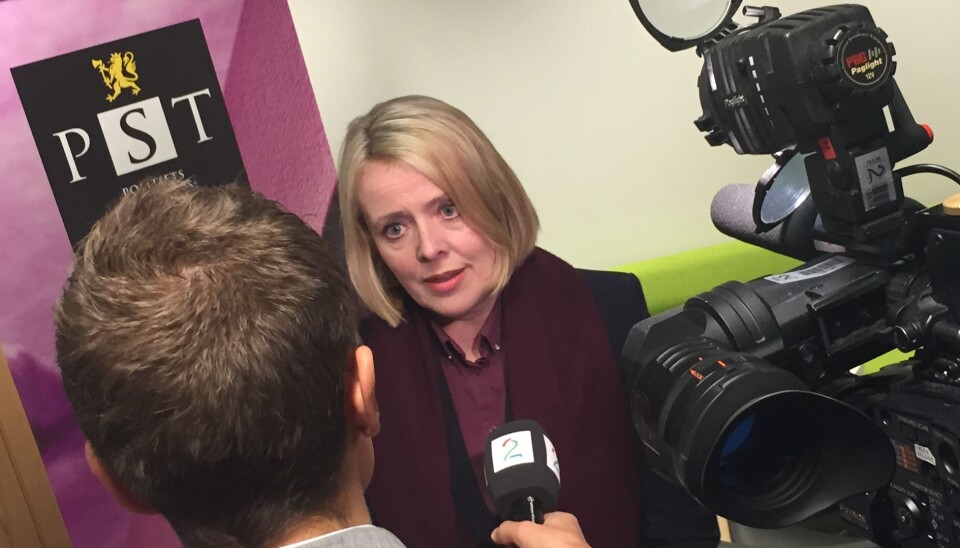 Marie Benedicte Bjørnland har blant annet vært PST-sjef, og er her avbildet under en pressekonferanse i 2015.