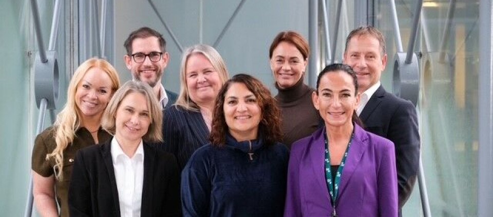 Dette bildet ble tatt da Payroll Leadership Network ble etablert i 2024. Fra venstre: Bente Sofie Vraalsen (Amesto), Mia Hansen (ECIT), Dennis Sjögren (BDO), Hanne Holdhus Strand (Aider), Rakhee Malhotra (Admento), Hilde Elvestuen (Regnskap Norge), Tanja Fagerhol (Accountor) og Erik Bekkåsen (Azets).