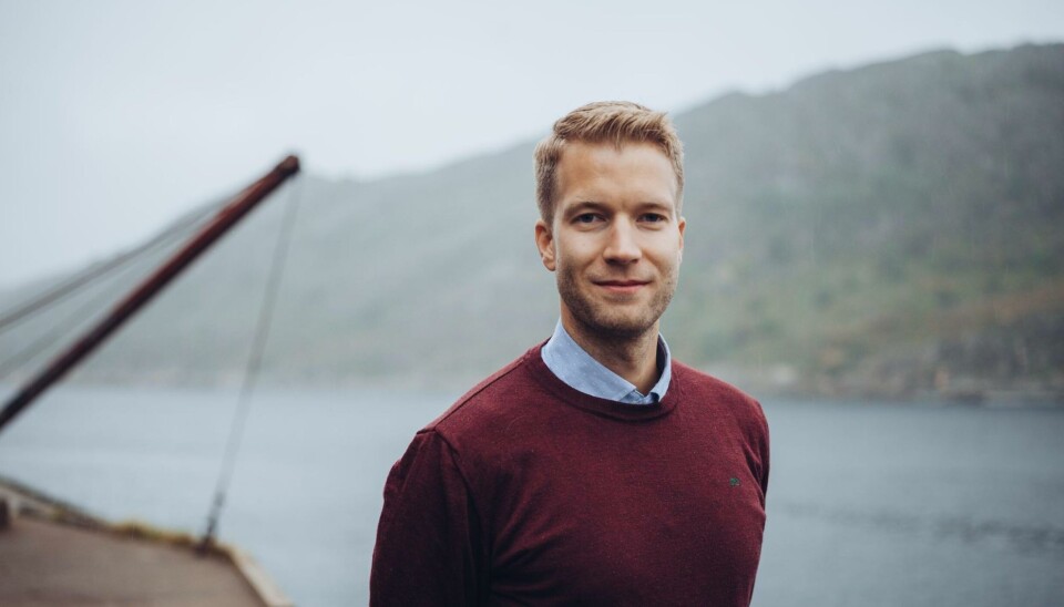 – Jeg skriver om folk, fisk og fjas. Det er viktig at folk ser mennesket bak tallene, sier Rune Johansen, CFO i Bodø-bedriften Gigante Salmon.
