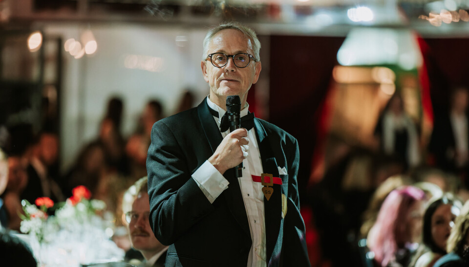 Tore Teir startet Greenstep som et enmanns regnskapsfirma i 2015. Nå har selskapet 800 ansatte i seks land, over 2 000 kunder i Europa og en omsetning på 90 millioner euro. Her er han fotografert under en jubileumsmiddag der hele selskapet var samlet for å markere 15 årsdagen.